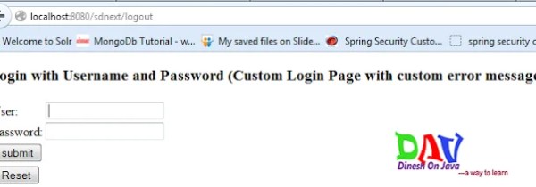 Spring Security Logout