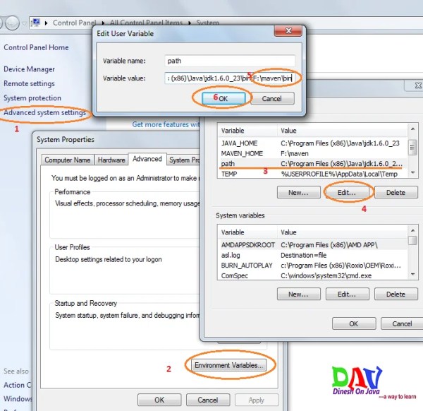 Maven setup in window