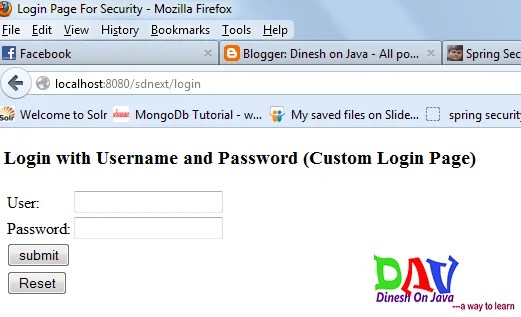 Spring Security Login