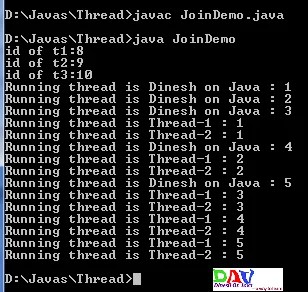 Threads Join() method