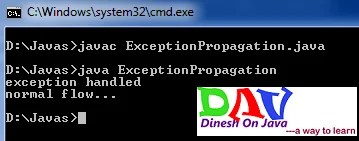 Exception propagation in Java