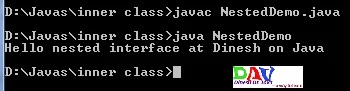 Nested Interface in Java