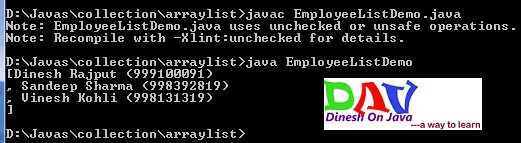 ArrayList in Collection Framework