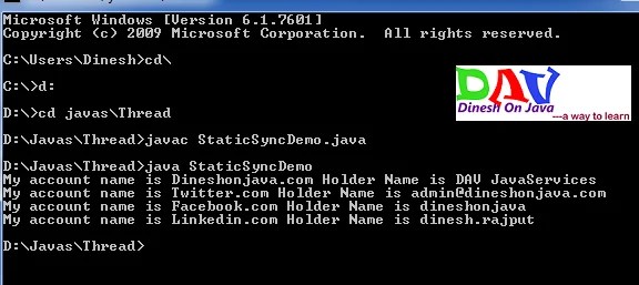 non static synchronization 