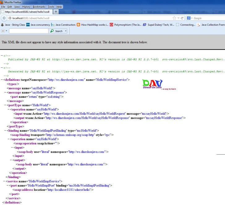 Simple Web Service and Clients