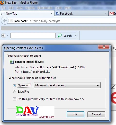 Download excel file from JAX-RS