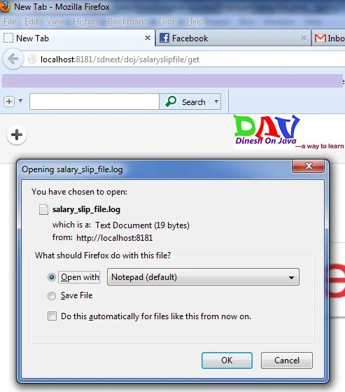 Download text file from JAX-RS