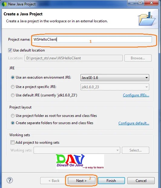 JAX WS Hello Example