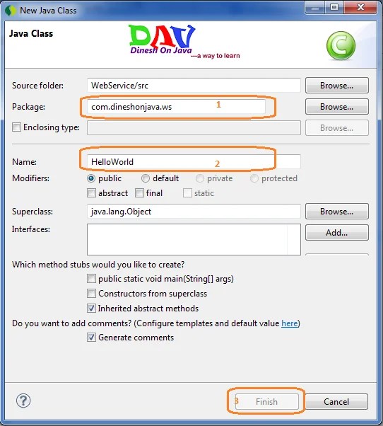 JAX-WS Web Service Example Using Eclipse