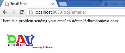 Struts 2 Sending Mails