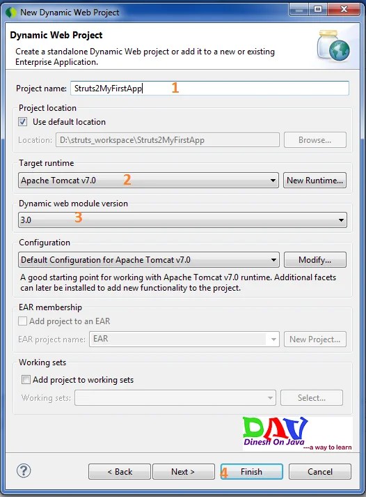 Setting Up Struts 2 in Eclipse