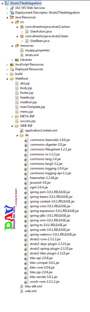 Struts Integration with Tiles & Spring