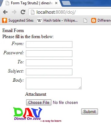 The Form Tags in Struts2