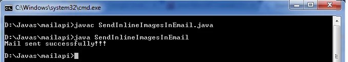Sending Email With Inline Images JavaMail API