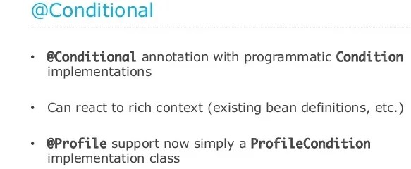 Spring 4 @Conditional Annotation