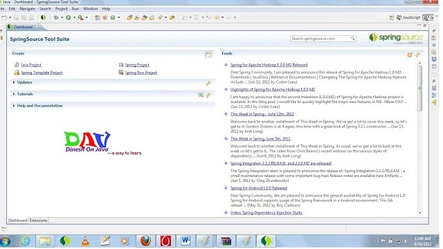 spring 4 setup in eclipse