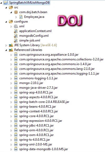 Spring Batch Example XML to MongoDB