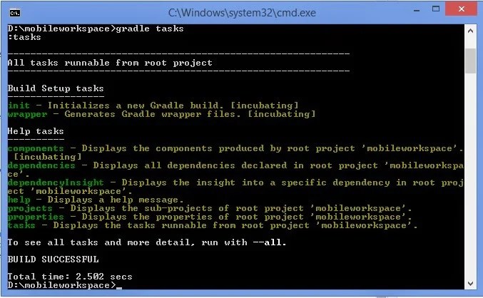 gradle-tasks