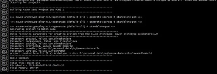 Maven Example Hello World