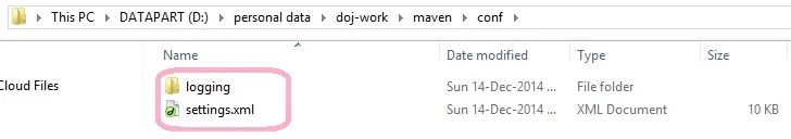 Maven Settings File