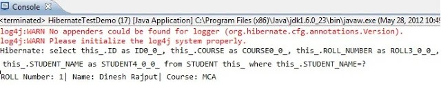 Criteria in Hibernate Example