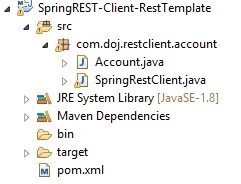 Spring REST client – RestTemplate Consume RESTful Web Service Example JSON