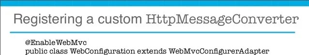 Customizing HttpMessageConverter with Spring MVC in REST