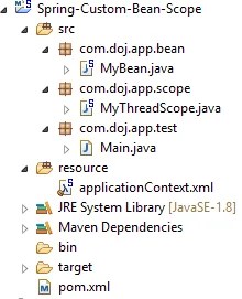 Create Custom Bean Scope in Spring Example