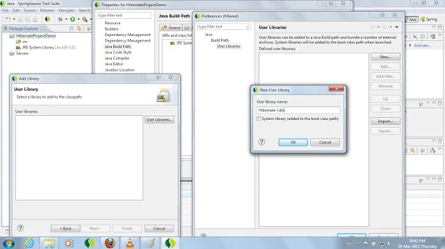 Setting Up Hibernate Eclipse output