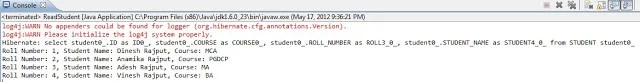 CRUD Operations in Hibernate