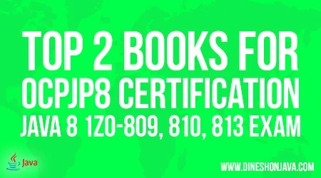 Top 2 Books OCPJP 8 Java Certification