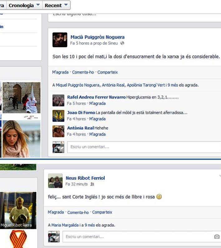 Les xarxes avui treien fum, fent befa a la festa dels enamorats: la festa d'El Corte Inglés, l'anomenaven alguns.