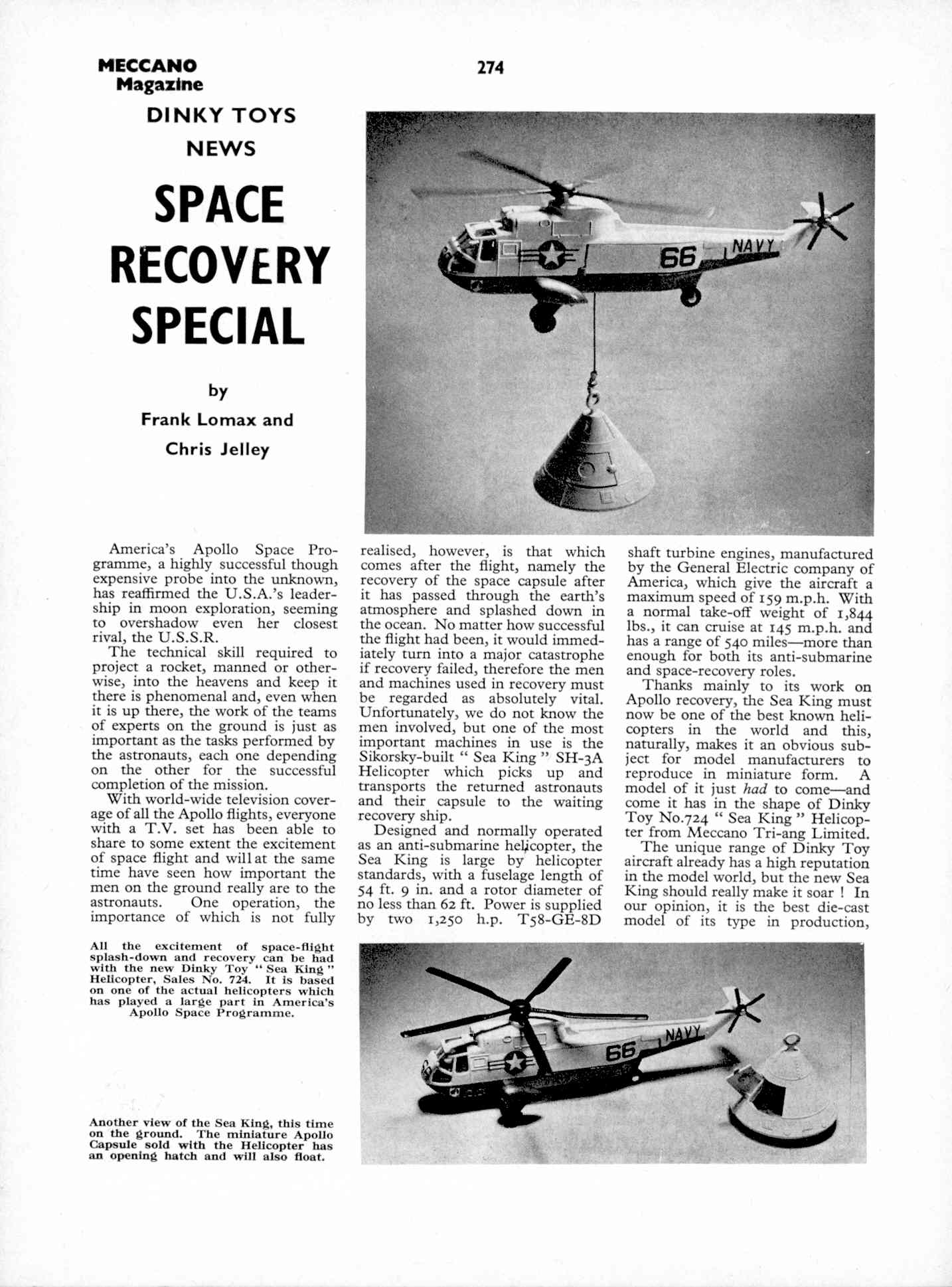 724: Sea King Helicopter – Dinky Toys: TV Shows, Space and Specials