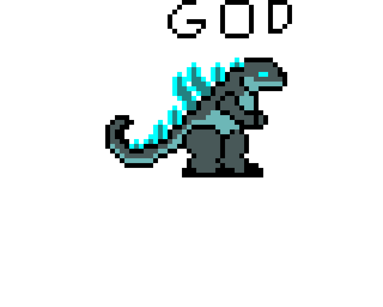 Godzilla pixel art