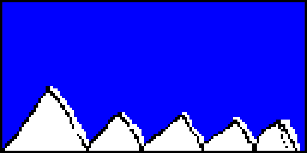 Mountains pixel art