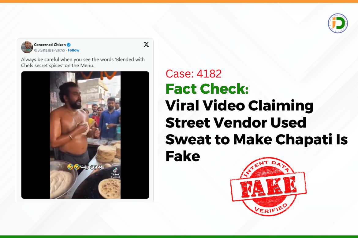 Fact Check: Viral Video Claiming Street Vendor Used Sweat to Make Chapati Is Fake