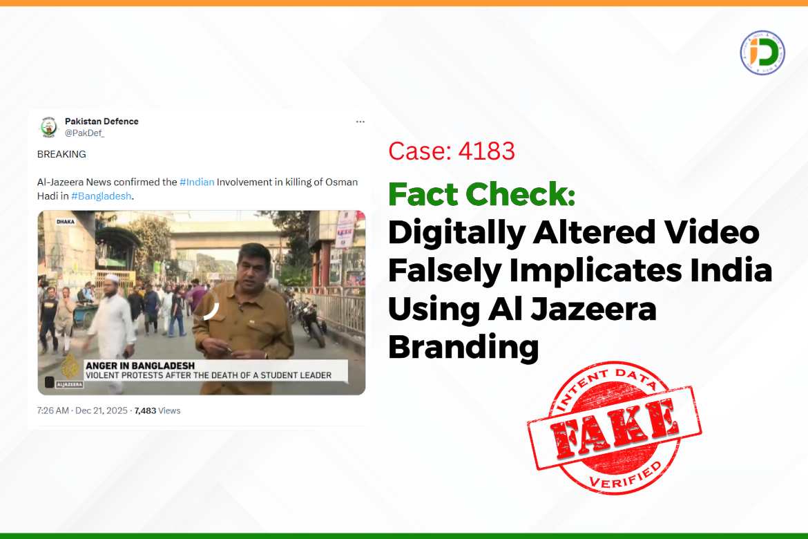 Fact Check: Digitally Altered Video Falsely Implicates India Using Al Jazeera Branding
