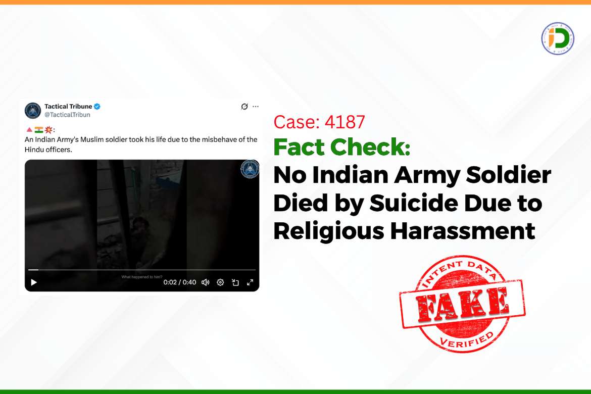 Fact Check: No Indian Army Soldier Died by Suicide Due to Religious Harassment
