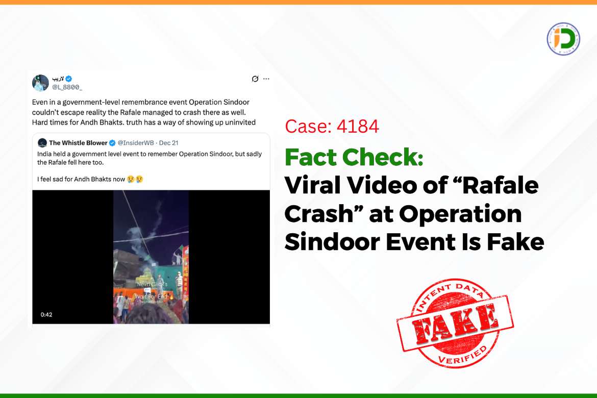 Fact Check: Viral Video of “Rafale Crash” at Operation Sindoor Event Is Fake