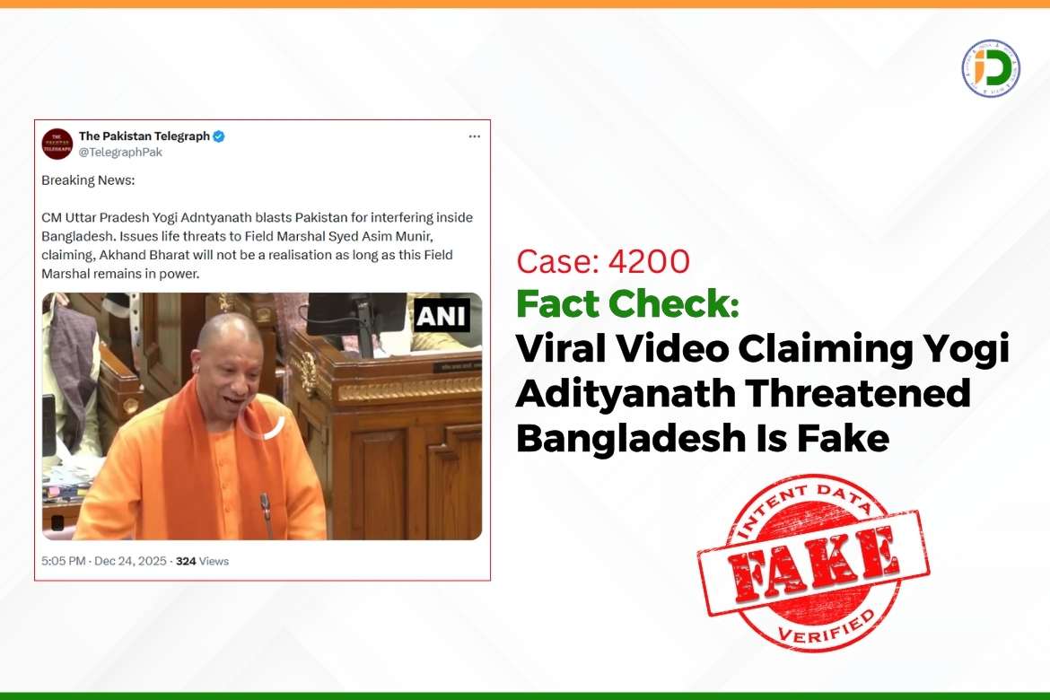 Fact Check: Viral Video Claiming Yogi Adityanath Threatened Bangladesh Is Fake
