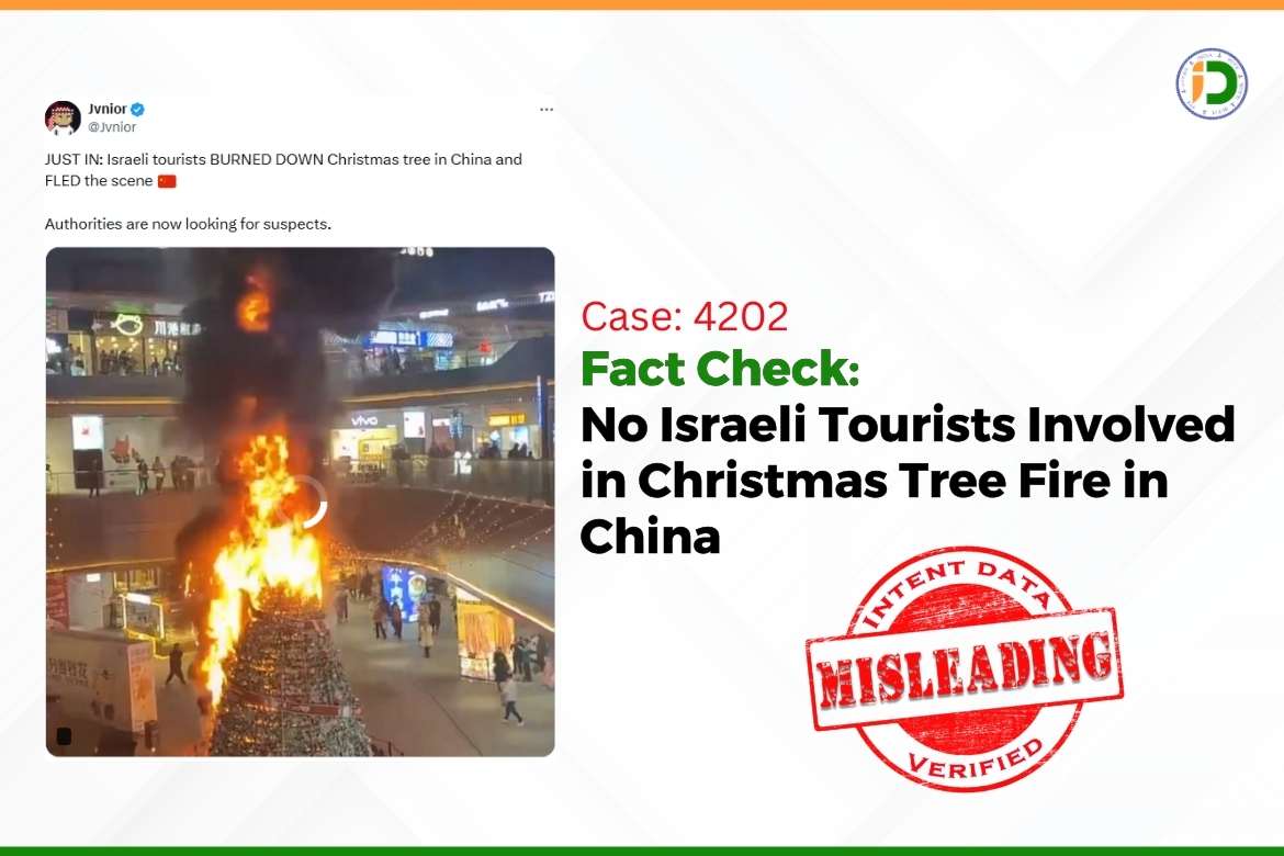 Fact Check: No Israeli Tourists Involved in Christmas Tree Fire in China