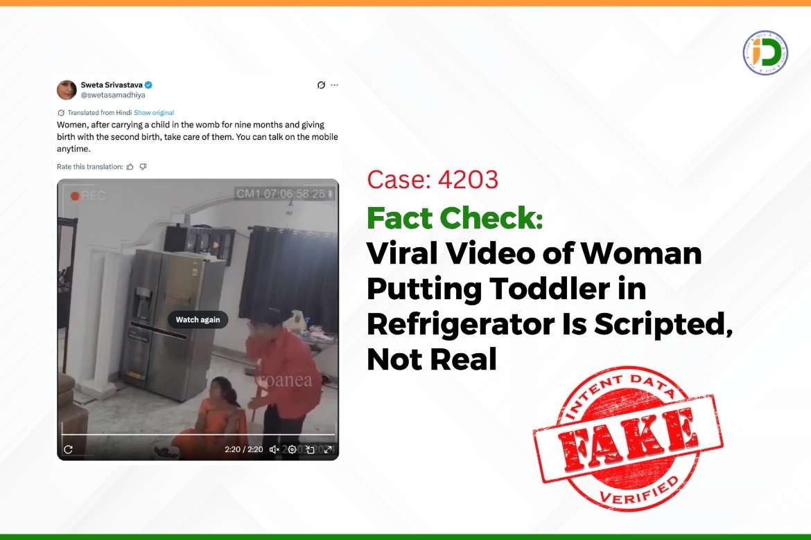 Fact Check: Viral Video of Woman Putting Toddler in Refrigerator Is Scripted, Not Real