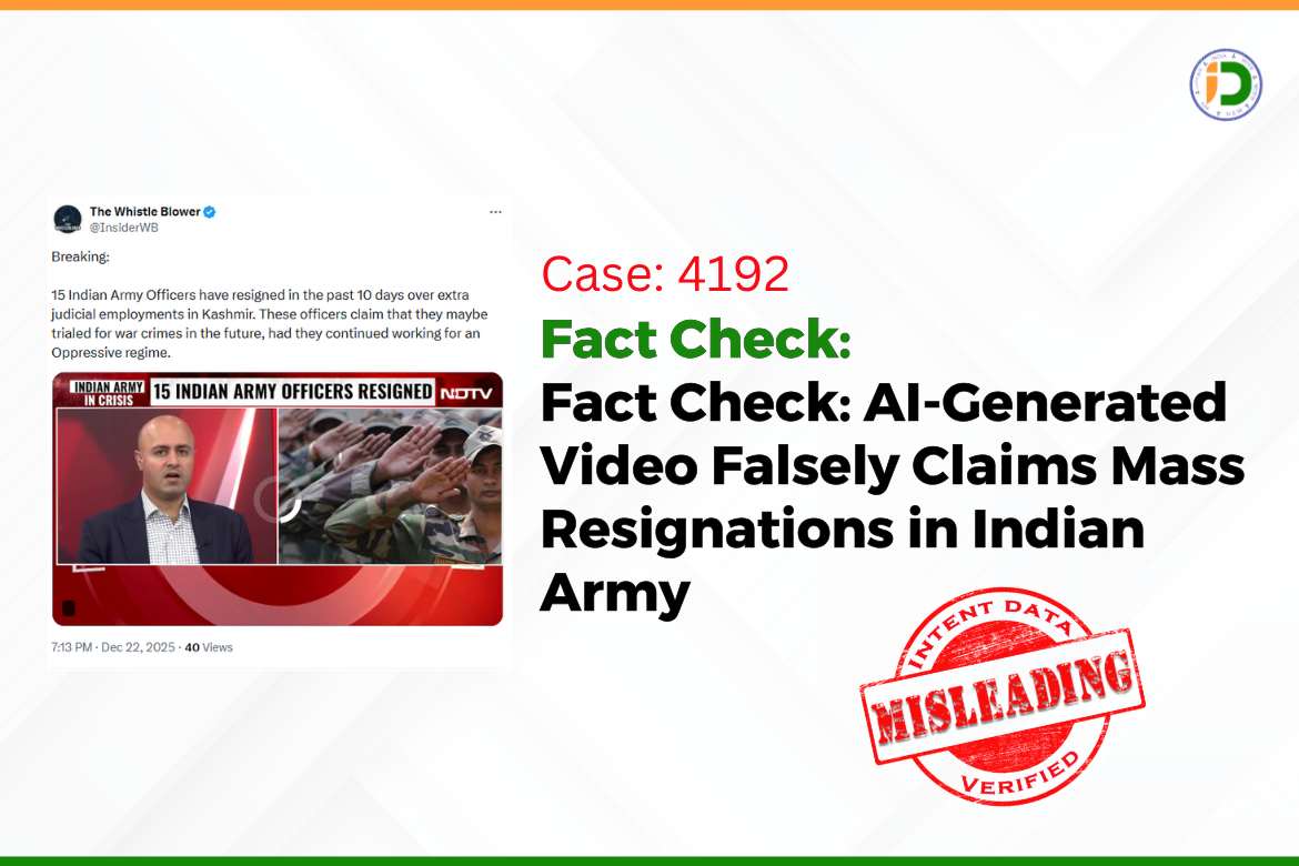 Fact Check: AI-Generated Video Falsely Claims Mass Resignations in Indian Army