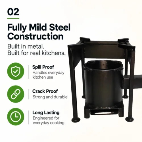MW4 Fully Mild Steel Construction Wood Stove
