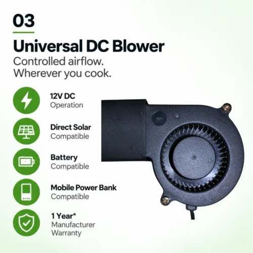 MW4 Custom DC Blower Wood Stove With Fan