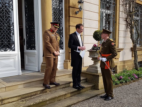 Ambassador John Marshall and Defence Attaché Colonel James Phillips - Picture by chronicle.lu,