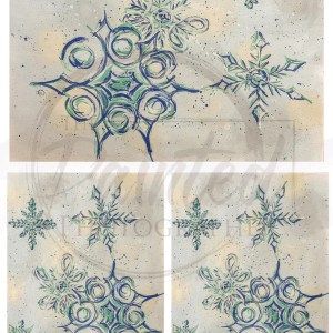 Snowflake Background Multiple