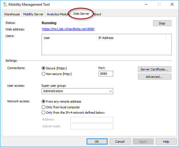 Enabling Secure Remote Administration for the NetMotion Mobility ...