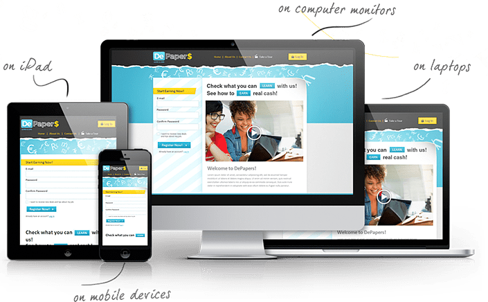 This free mockup is a great way to present your website design when you need to create it quickly. Psd To Responsive Website