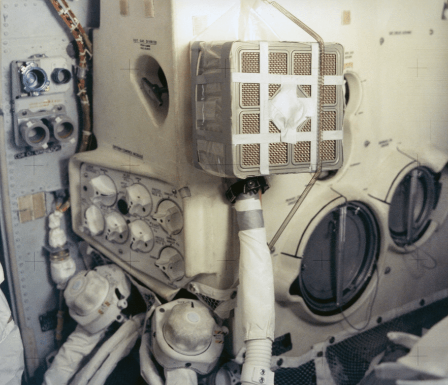 Image of the Apollo XIII Lunar Module "Mailbox"